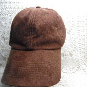 Cap Suede Brown Nice(368boht) preowned  clean no damage one size fits all